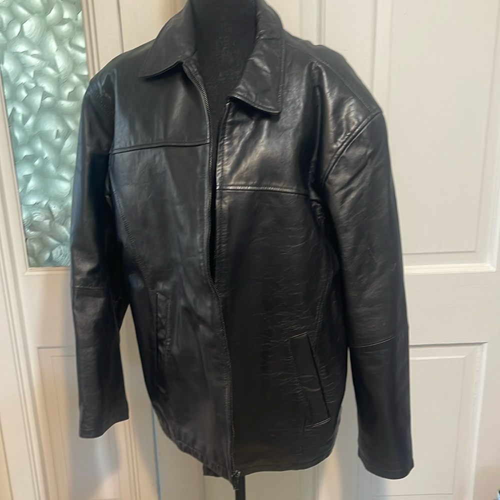 Haband Executive Division Leather Jacket